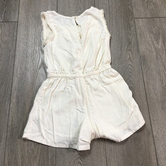EUC Old Navy Sleeveless Crochet Romper Cream Girls M 8 - Picture 2 of 7